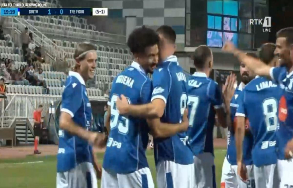 Drita, Tre Fiori’yi Dağıttı ve Konferans Ligi Play-off’una Yükseldi
