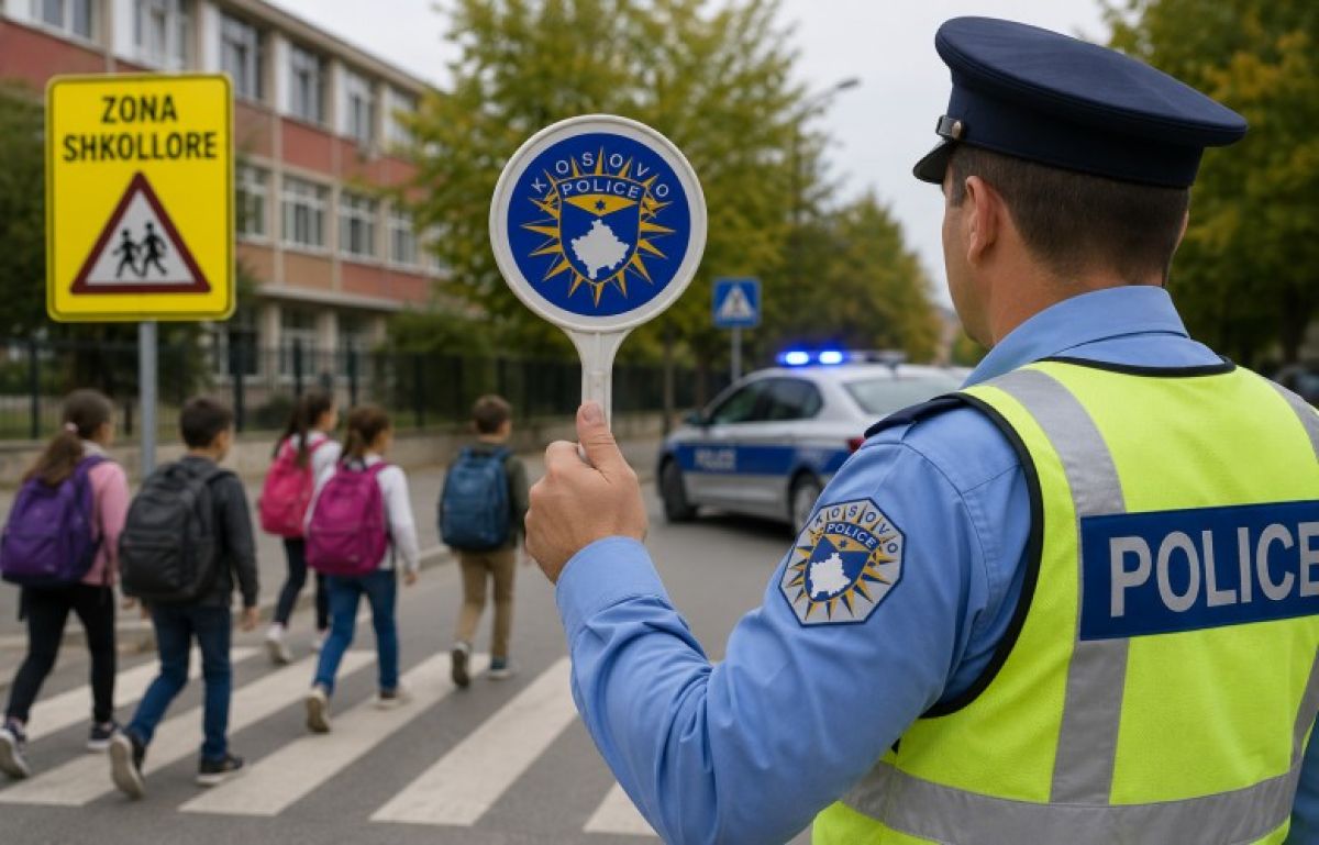 Kosova Polisi'nden Okul Öncesi Trafik Uyarısı