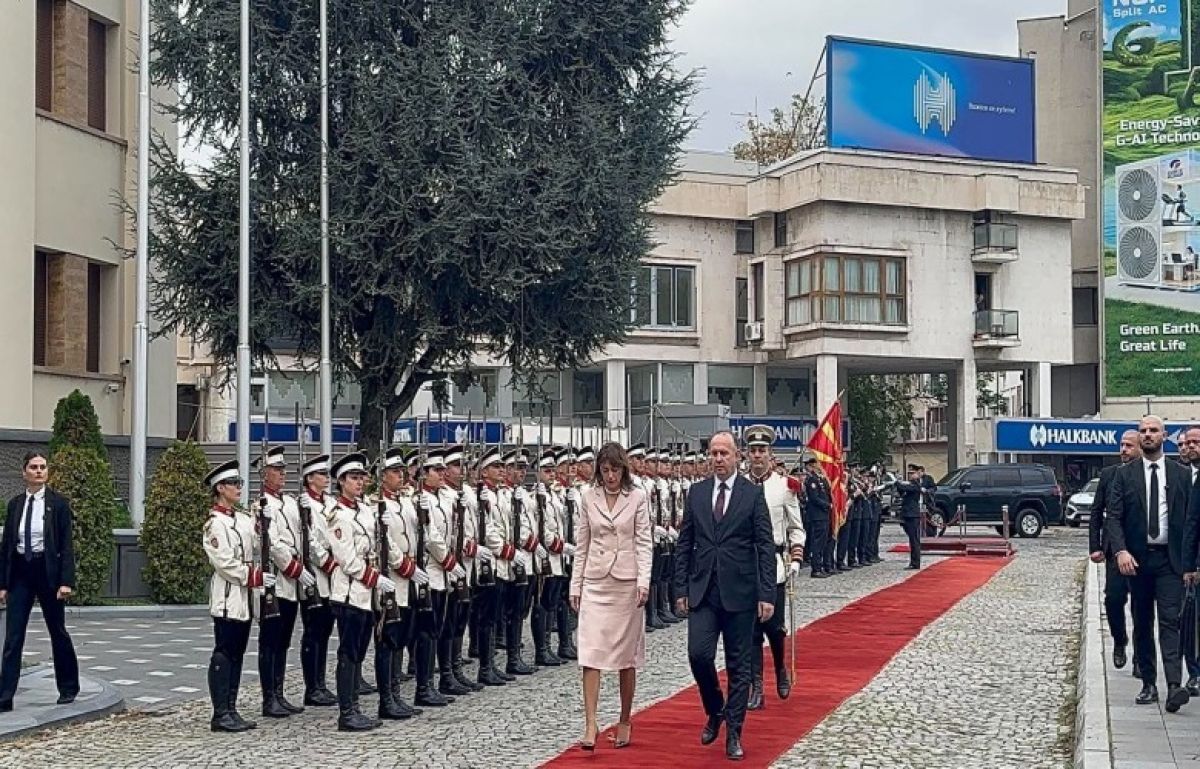 Haxhiu, Kuzey Makedonya’da Resmi Törenle Karşılandı