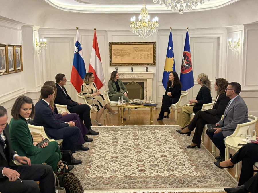 Osmani, Avusturya ve Slovenya Temsilcileriyle Görüştü