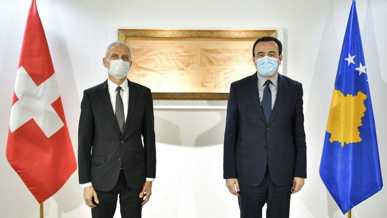 Kurti, Aşıların Temini için İsviçre’ye Teşekkür Etti