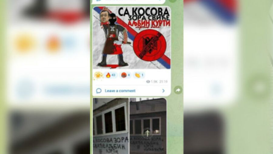 Kuzey Mitroviça’da Başbakan Kurti’ye Yönelik Tehdit İçerikli Duvar Yazıları