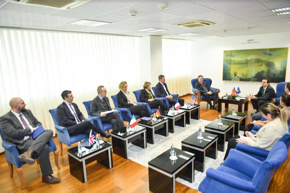 Kurti, QUINT Ülkelerinin AGİT Daimi Temsilcileriyle Görüştü
