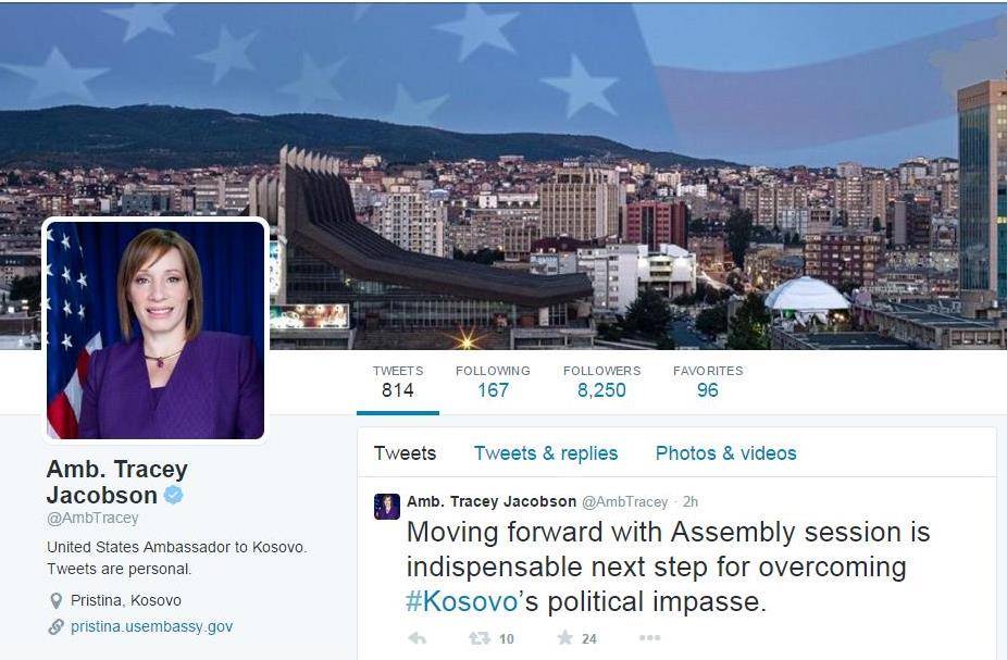 Jacobson: Diyalog Konusunda Priştine ve Belgrat Karar Verir