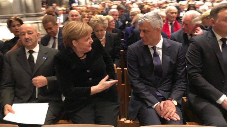 Thaçi,  Bush’un Cenaze Törenine Katıldı