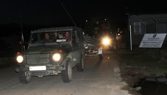 KGG, İşkodra'da  Selzedelerin Yanında