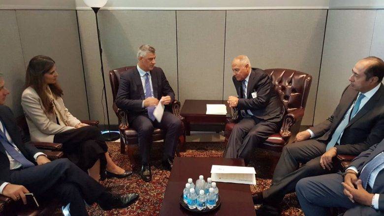 Thaçi Kosova’nın Arap Ligi Ülkelerinden Tanınmasını Talep Etti