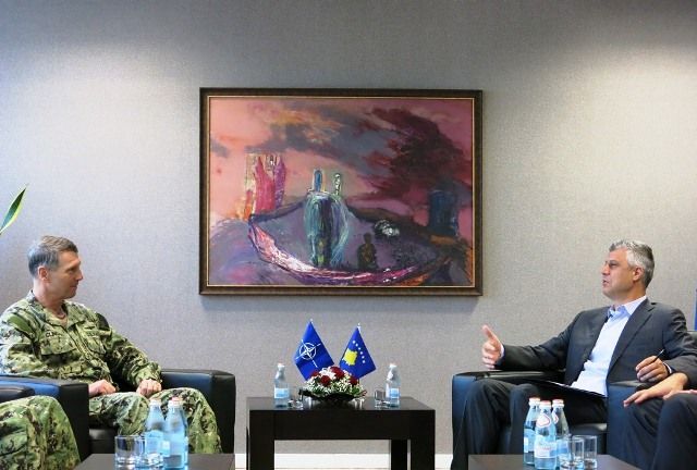 Thaçi, Amiral Ferguson ile KGG'nü Değerlendirdi