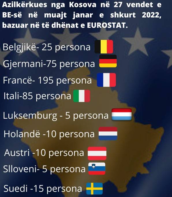 2 Ayda AB'den 425 Kosovalı Sığınma Talebinde Bulundu