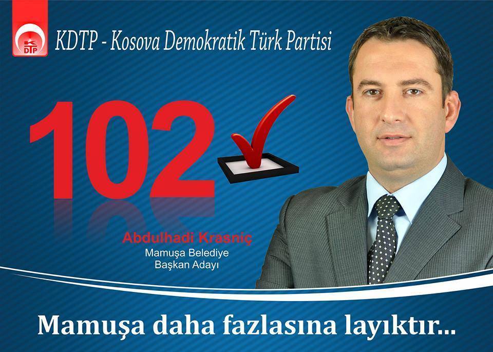 Abdülhadi Krasniç Mamuşa Belediye Başkanı Adayı