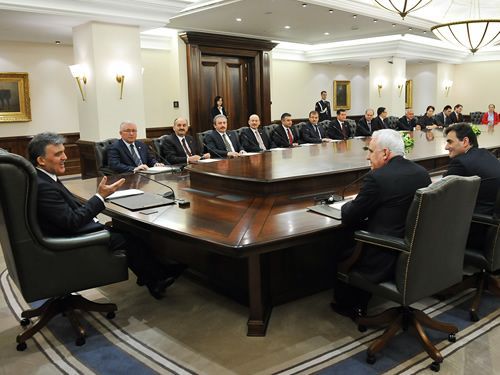 Balkan Ülkeleri Bakan ve Milletvekilleri Heyeti Çankaya Köşkü'nde
