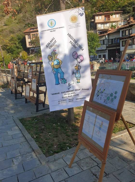 Prizren’de Karikatür ve Oyma Sanatı Eserleri Sergisi Açıldı
