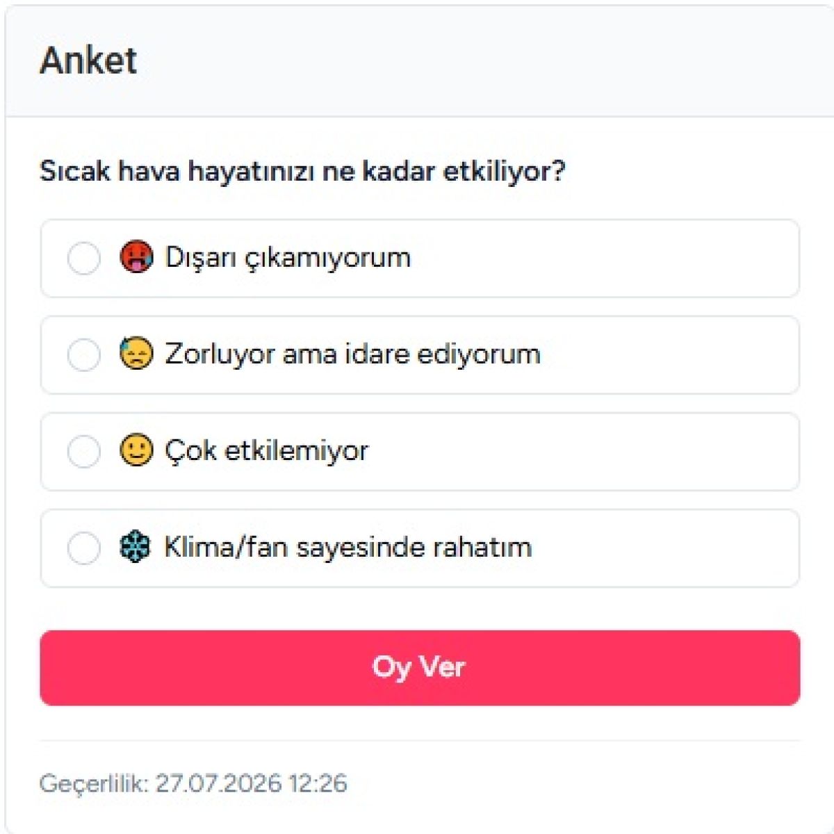 Sıcak Hava Hayatınızı Ne Kadar Etkiliyor?