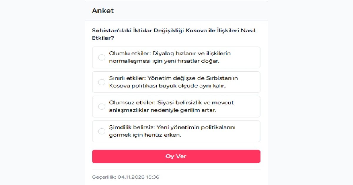 Sırbistan’daki İktidar Değişikliği Kosova ile İlişkileri Nasıl Etkiler?