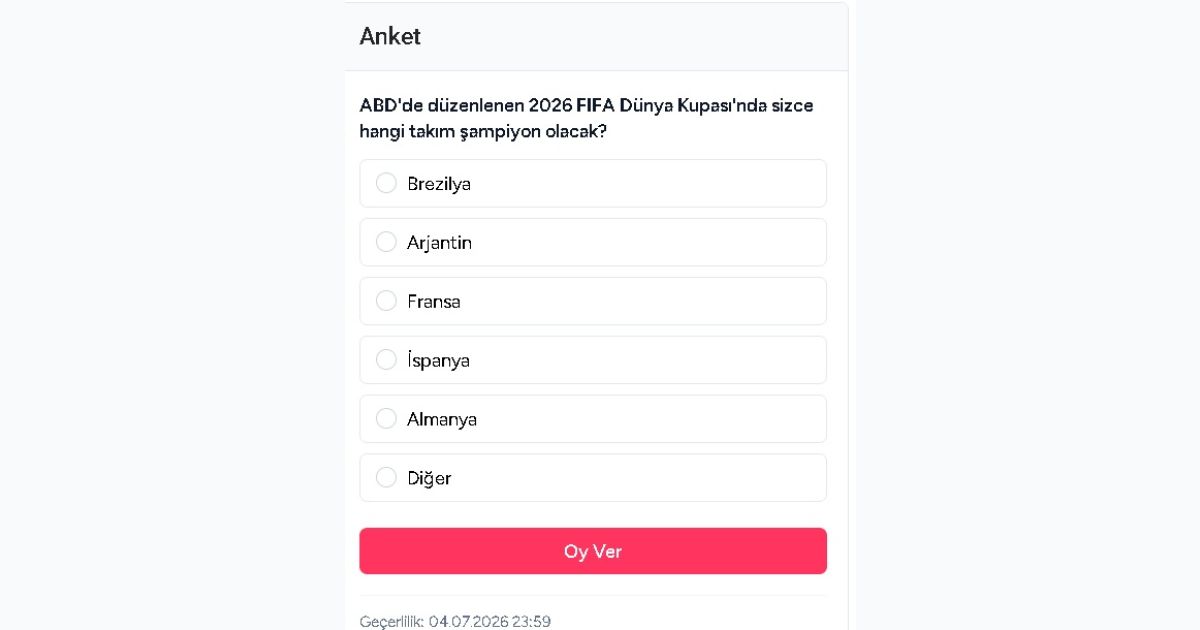 2026 FIFA Dünya Kupası'nda Şampiyon Kim Olacak?