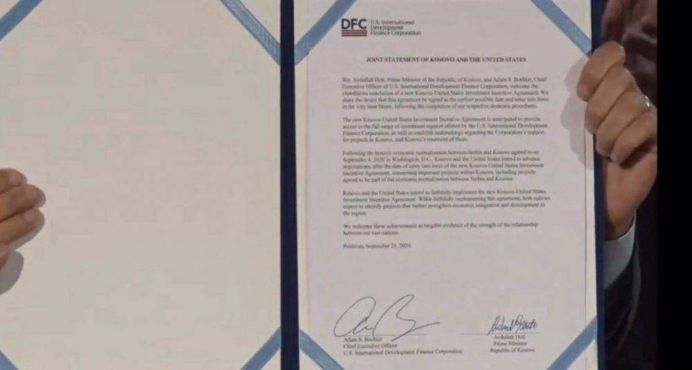 Kosova ve ABD’nin Ortak Açıklaması