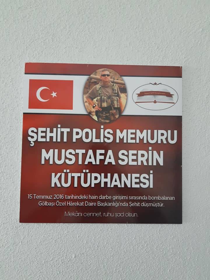 Atatürk Lisesi’nde Şehit Polis Mustafa Serin Kütüphanesi Açıldı