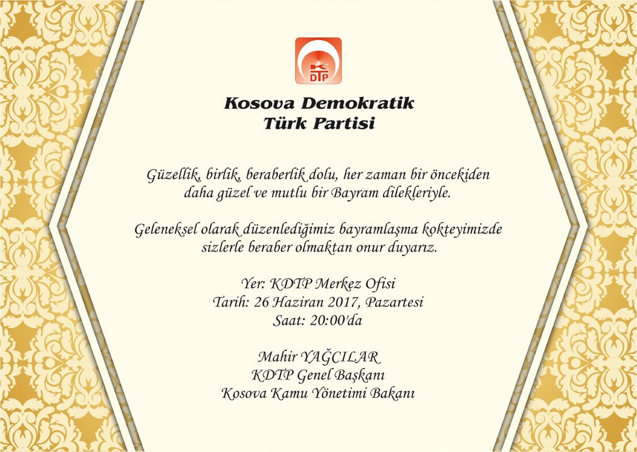 KDTP Bayramlaşma Kokteyli