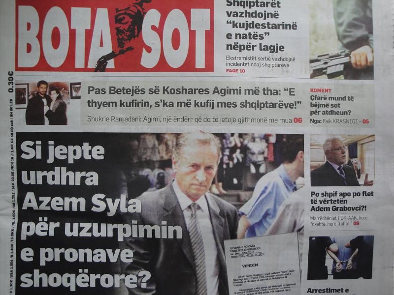 Bota Sot'tan Yolsuzluk Belgesi