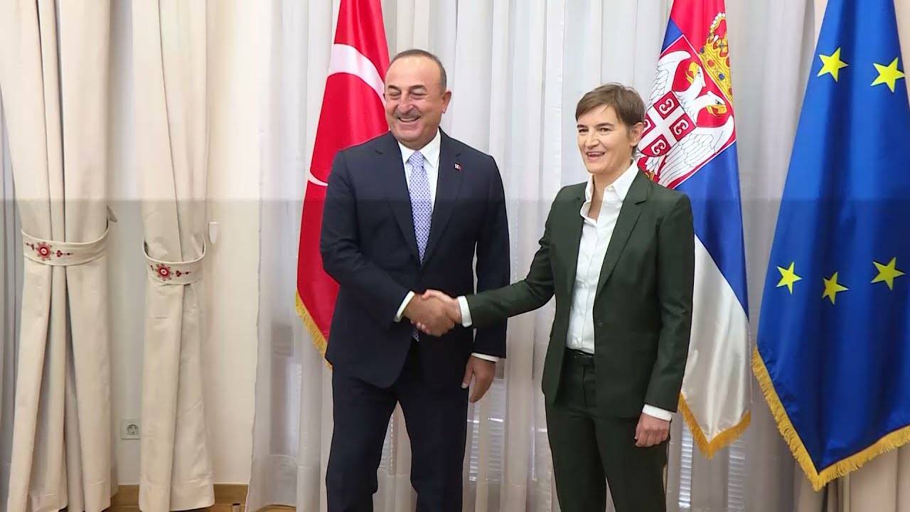 Türkiye Dışişleri Bakanı Çavuşoğlu Sırbistan Başbakanı Brnabiç ile Görüştü
