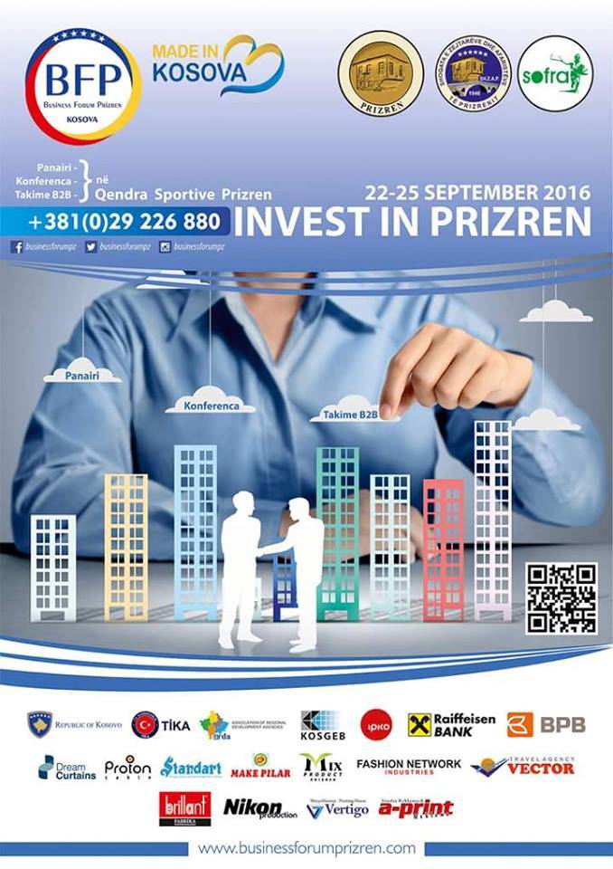 Prizren Business Forum 2016' Perşembe Başlıyor