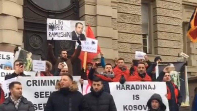 Fransa'da Haradinaj İçin Protesto Başladı