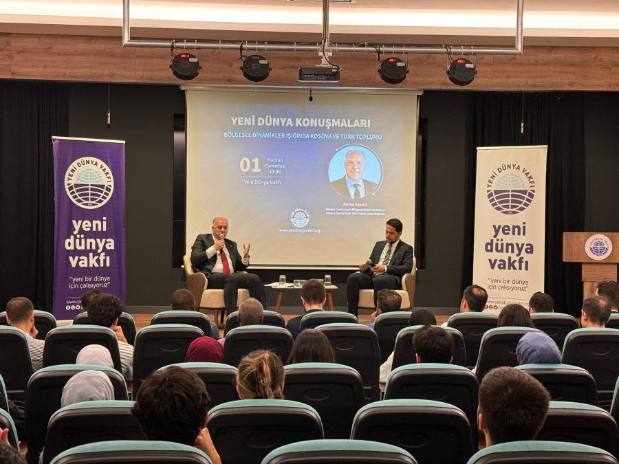 Bakan Damka Yeni Dünya Vakfı’nın Konferansında Konuştu