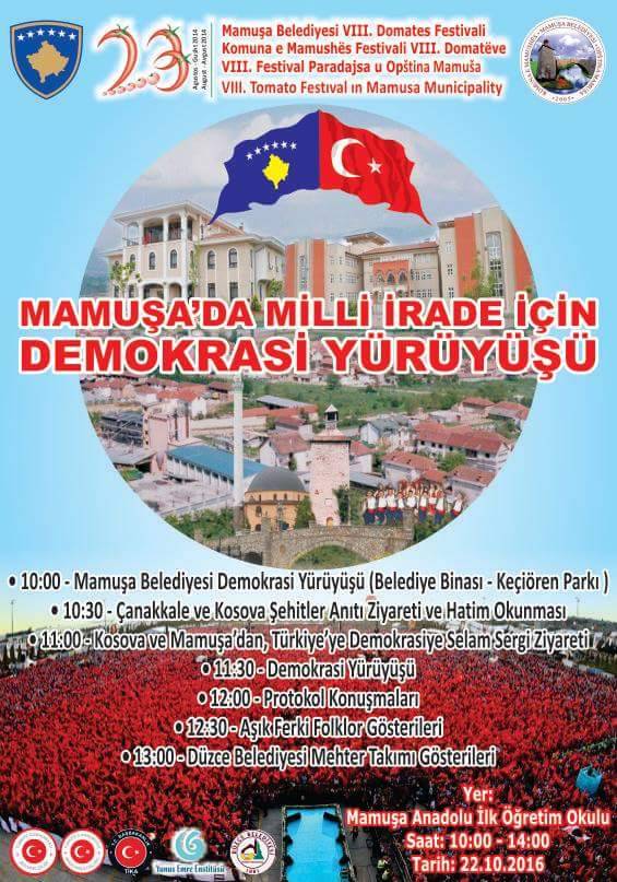 Mamuşa'da Demokrasi Yürüyüşü ve Domates Festivali