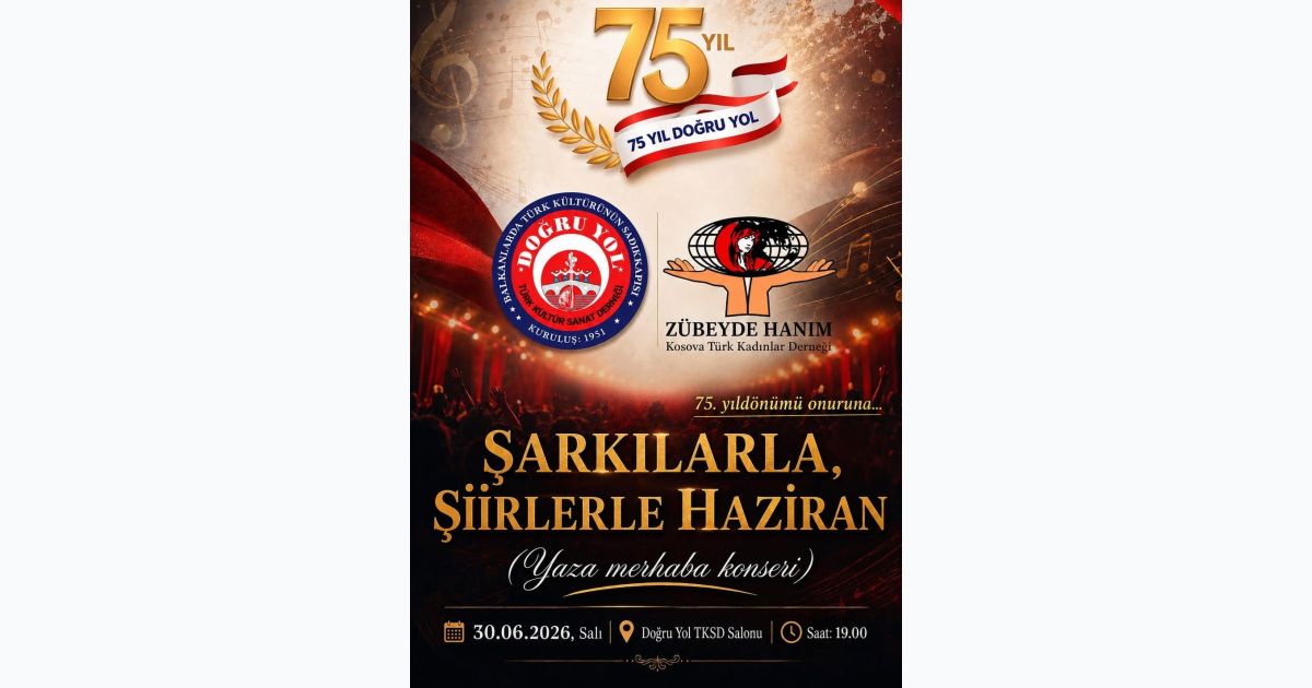 Şrkılarla Şiirlerle Haziran