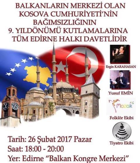 Edirne'de Bağımsızlık Yıldönümü Kutlanacak