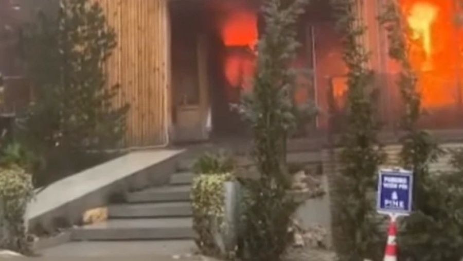 Brezovica'da Bir Otelde Yangın