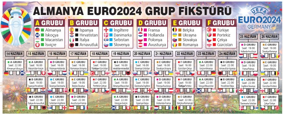 EURO 2024'te heyecan başlıyor