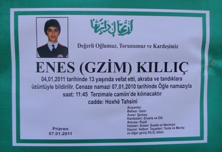 Küçük Enes'e Maganda Kurşunu İsabet Etti