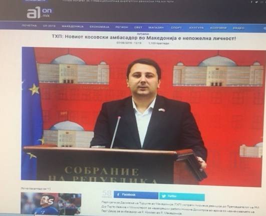 Kosova’nın Yeni Büyükelçisi Makedonya’da İstenmeyen Kişi