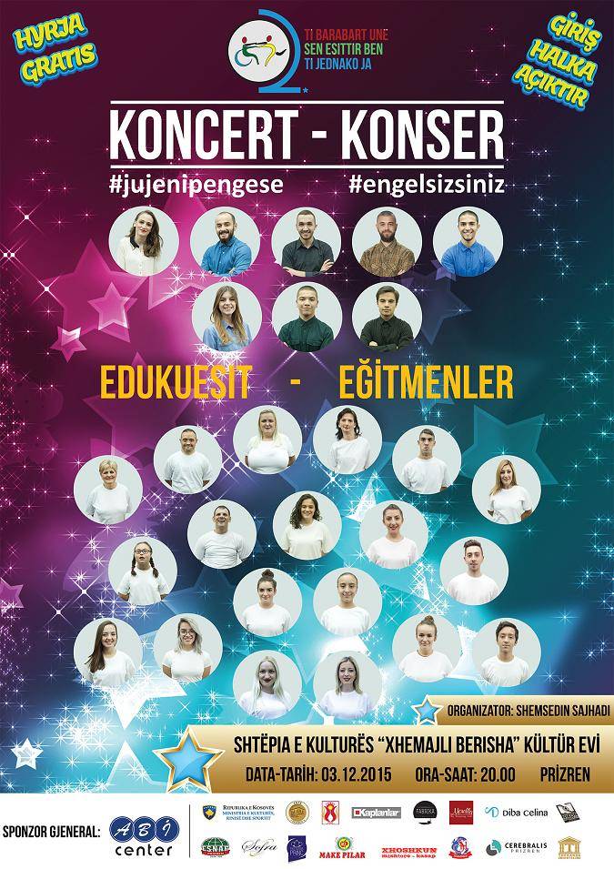 Engelliler Günü Prizren'de Konserle Kaydedilecek