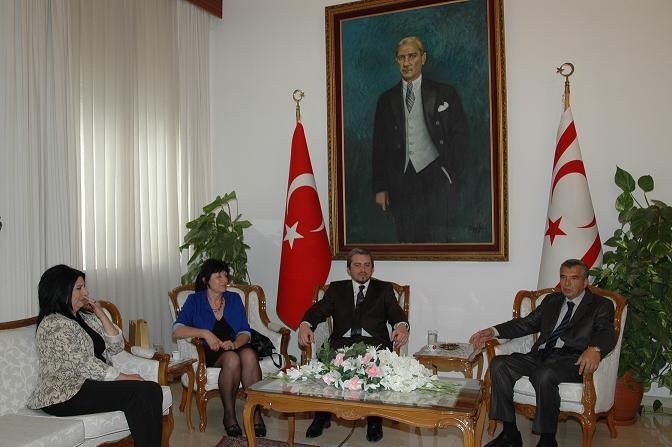 Kervan, Kıbrıs Cumhurbaşkanı Eroğlu ve Meclis Başkanı Bozer İle Görüştü