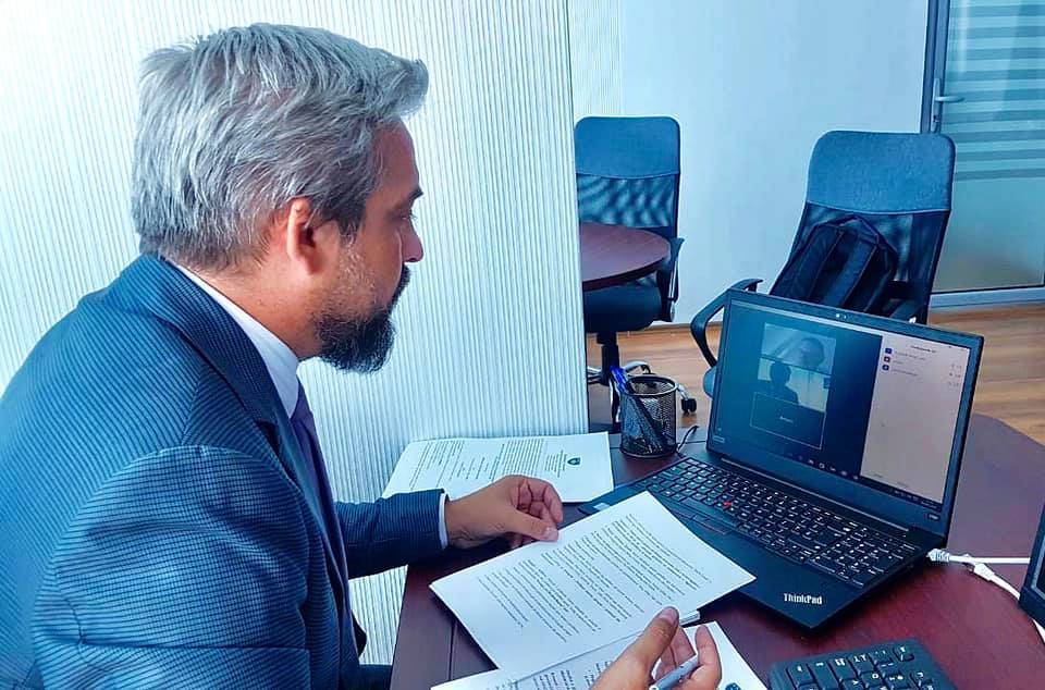 Bakan Kervan, Kosova GIZ Müdürü David Oberhuber ile Görüştü