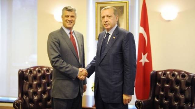 Cumhurbaşkanı Erdoğan,  Thaçi'yi Kutladı