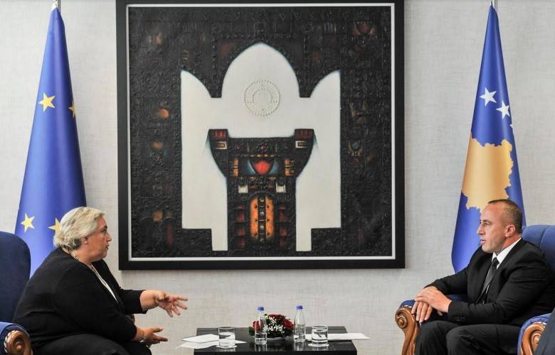 Haradinaj, EULEX Şefi Papadopoulou’yu Kabul Etti