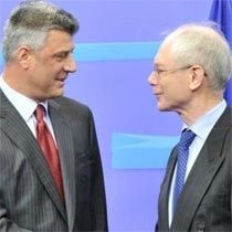 Rompuy, Thaçi'den Övgüyle Söz Etti