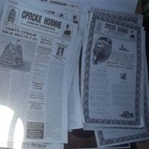 Sırp Propaganda Malzemesine El Koyuldu