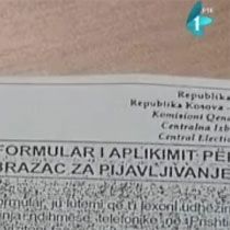 Kosova Sembollerini İçeren Seçmen Kayıt Listeleri Sırbistan'a Ulaştı