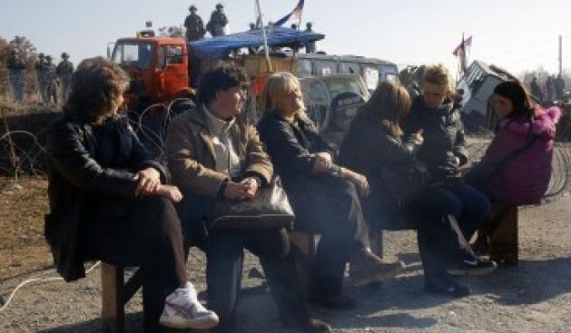 Kuzeyde Sırp Protestosu Sona Erdi