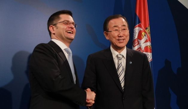 Ban Ki-Moon Belgrat'ta Kosova Kuzeyi İçin Uzlaşmalı Çözümü Talep Etti