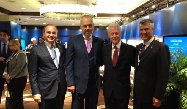 Thaçi,  Rama ile Beraber New York'ta Clinton ile Bir Araya Geldi