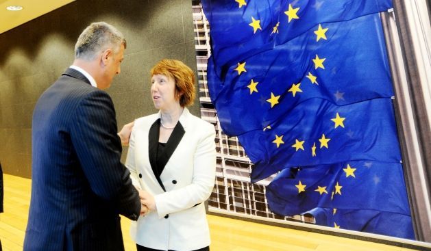 Başbakan Thaçi Catherine Ashton İle Görüştü
