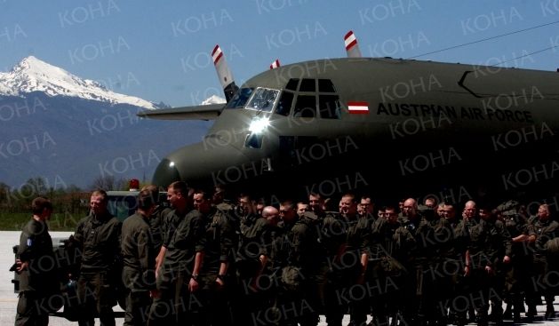 KFOR Takviyesi Çerçevesinde Avusturya'nın Da İlk Askerleri Ülkemize Geldi