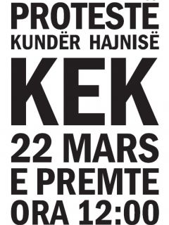 Bugün de KEK`e Karşı Protesto