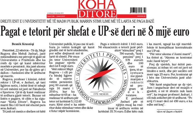 Priştine Üniversitesi'nde Soruşturmaya Son Verildi
