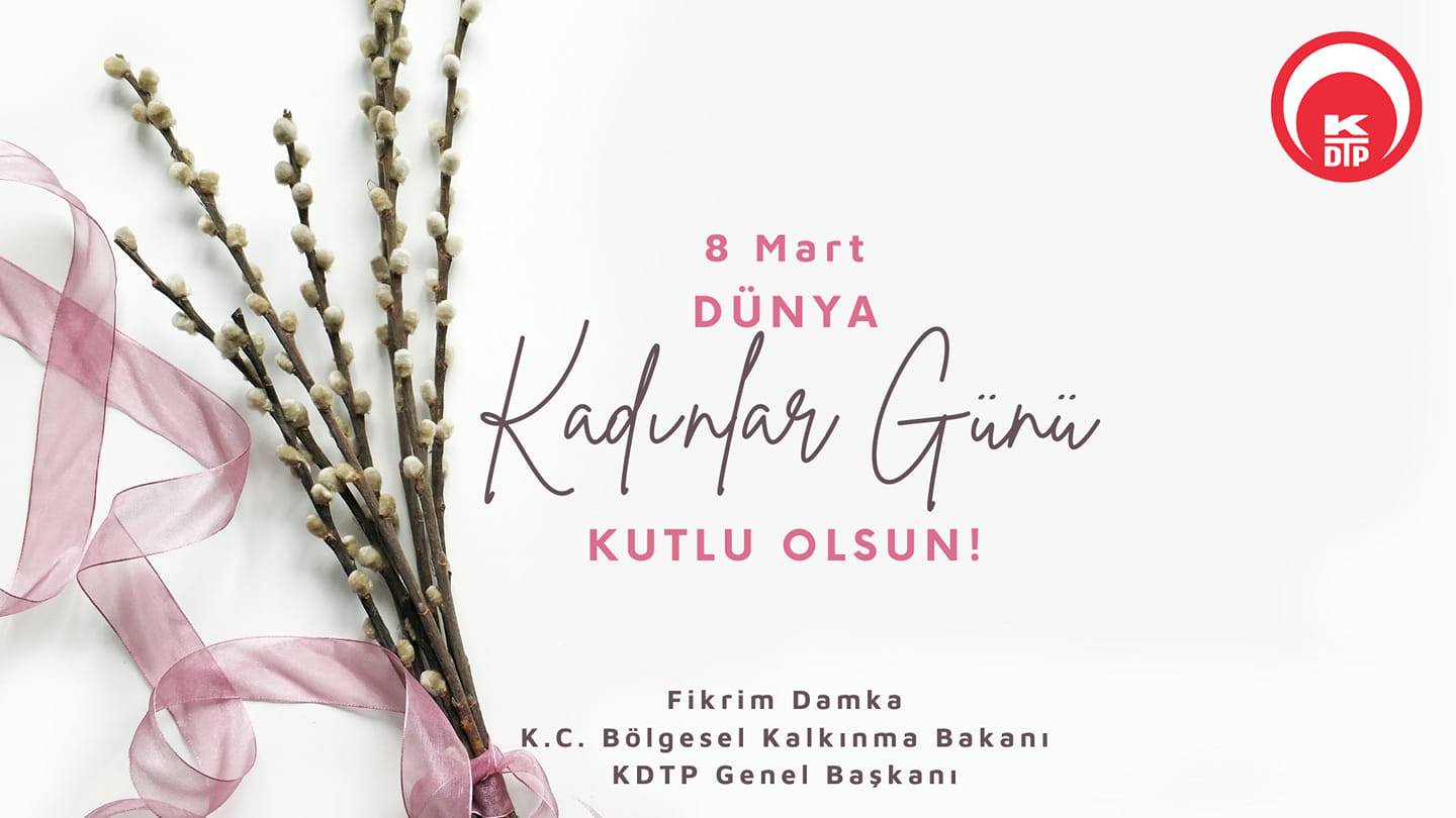 Bakan Damka'dan Kadınlara 8 Mart Kutlaması